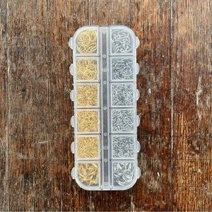 Paxcoo 1200Pcs Open Jump Rings and Lobster Clasps Jewelry making kit